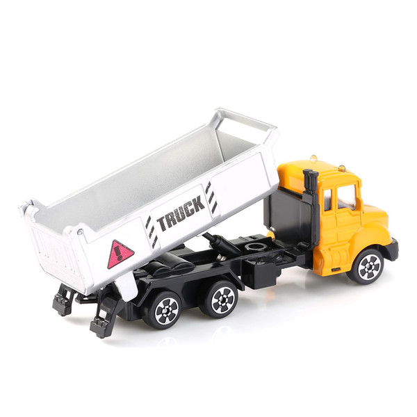 Kids Alloy 1:64 Scale Concrete Mixer Truck / Tipper Truck / Excavator Truck Emulation Model Toy Gift Car Models Concrete Mixer Engineering