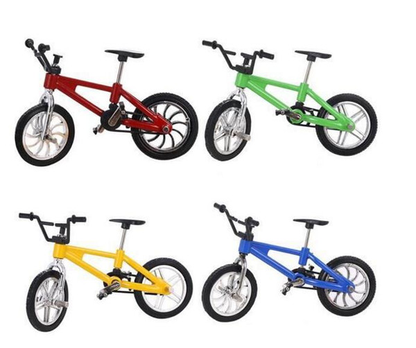 Alloy Mini Finger Bikes Model Toys Desktop Bicycle Model Toys Mini Finger Bicycle for Kids Toys Christmas Car Decor Parts