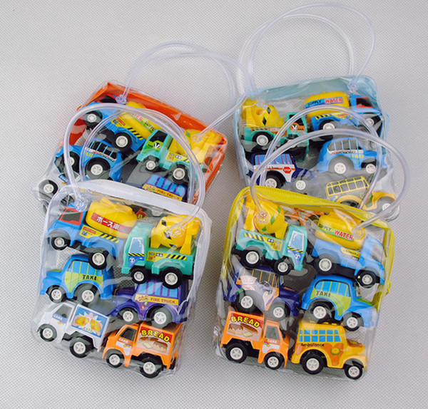 6pcs in each Bag Pull Back Mini Cars Model Toys Poket Cars children's toys Kids gifts