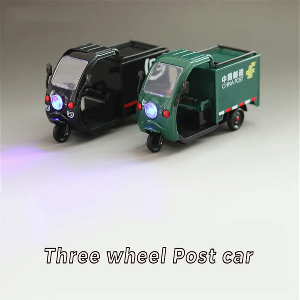 1:32 three wheel Car Metal Alloy SF China post Car Diecasts Toy Vehicles Model Miniature Scale Model Toys For Children