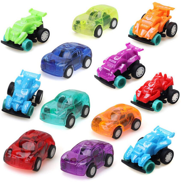 Pull back MINI carton car kids birthday party favor toys for 3-5years old children funny baby kids education model plastic toy gift