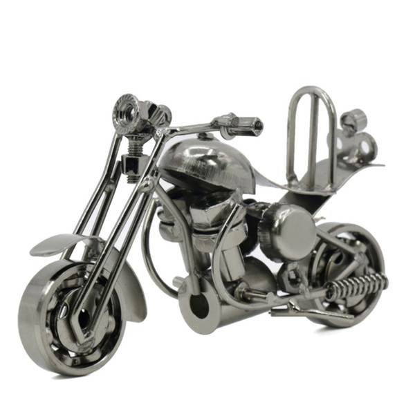 Handmade Wrought Iron Motorcycle Model Mettle M36 metal crafts decoration desktop decorations with gun-black bronze colors DHL free