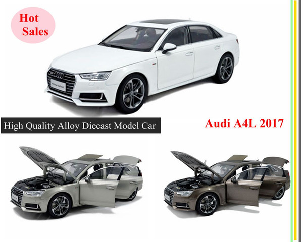 Big Sale Diecast Modell Car For Audi A4L 2017 1:18 Scale 3 colors Collection 4 Openable doors Wholesale and Retail by PaudiModel