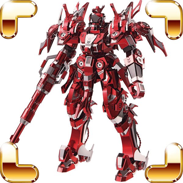 Top Quality Gift Red Thunder Metal Model Building Large Luxury Figure Educational Assemble Toy Alloy Collection House Decoration