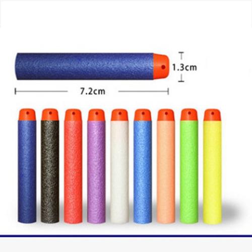 wholesale 50 Pcs 7.2cm EVA Toy Bullets for Retaliator Series Blasters Refill Clip Darts for Children Toy Gun Accessories Kids Gift