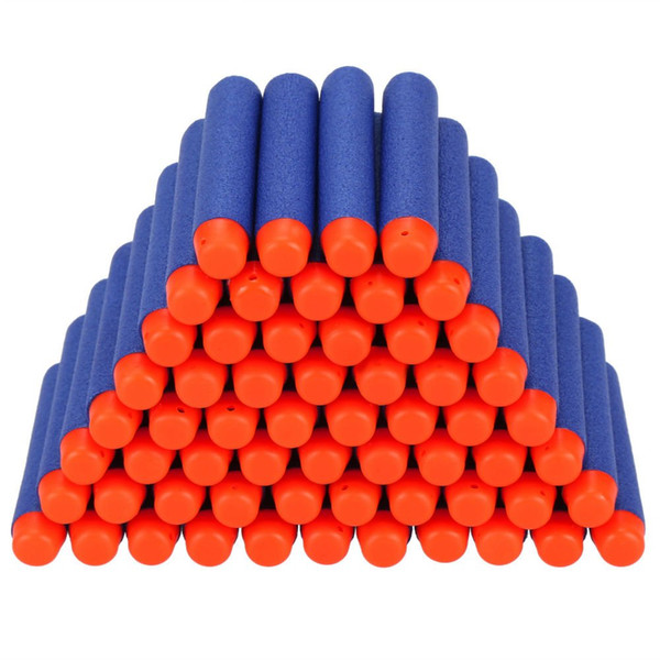 Hot 7.2cm For NERF N-Strike Elite Series Refill Blue Soft Foam Bullet Darts Gun Toy Bullet 100pcs