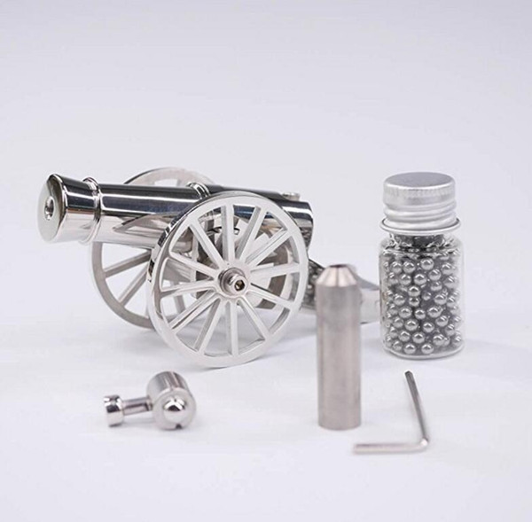 Miniature Napoleon Cannon Metal Naval Desktop Model Artillery Kit for Collection