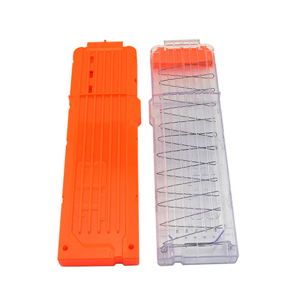 For Nerf N-Strike Elite XD Rapidstrike Magazine Clip 18-Dart Transparent Clip & 18-Dart Orange Clip Toy Gun Accessory