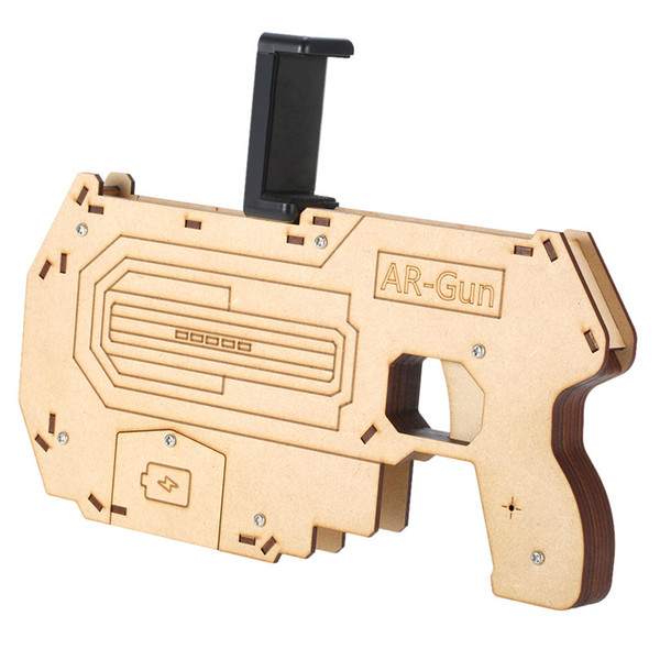 2017 New Gaming Experience Augmented Reality Toy Gun AR Gun Educational Toys ARGun For 3D VR Games Wooden Material Toy