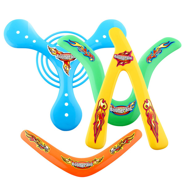 4 in 1 Lightweight Outdoor Genuine Returning Sporting Throwback Kids Colorful Boomerang Outdoor Fun 4 Shapes