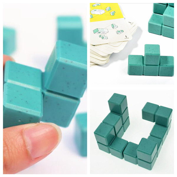 3D building model building blocks children's exercise logic thinking puzzle toy kids gift game building block space cube FFA887