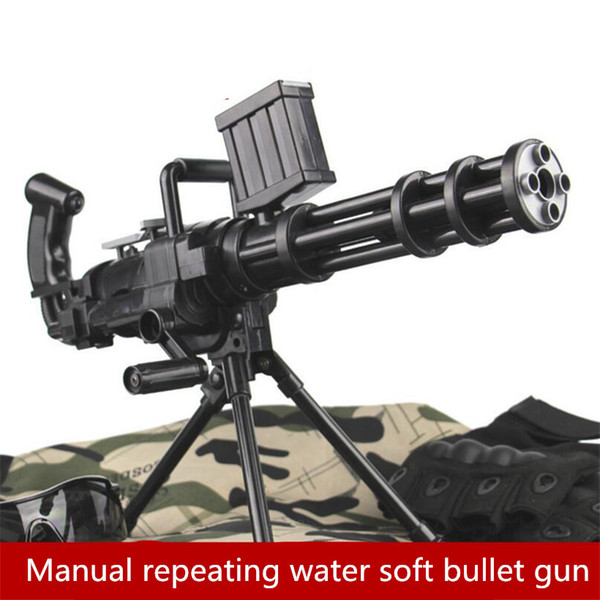 Manual firing repeating crystal bullet sniper gun with outdoor cs can launch crystal paintball orbeez soft bullet Machine gun