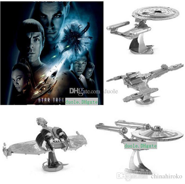 HOT Star Trek DIY 3D Models 4 Styles Metallic Nano Puzzle no glue required For adult Chirstmas gift