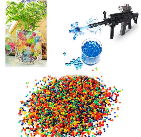 9-11mm 11-13mm Colored Soft Crystal Water Paintball Gun Bullet Grow Water Beads Grow Balls Water Gun Toys