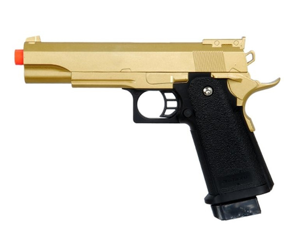 GOLD METAL M 1911 Airsoft Pistol FULL SIZE A1 Spring Hand Gun w/ 6mm BB BBs