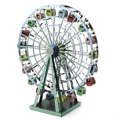 Model puzzle All metal stainless steel DIY assembled model 3D glue-free three-dimensional puzzle color Ferris wheel