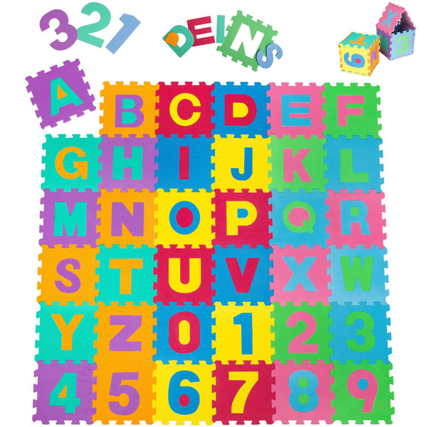 Children's Floor Mats Kids Play Mats Eva Large Foam Floor Alphabet Childrens Puzzle Mat Tiles Numbers