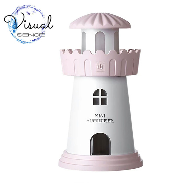 Christmas creative light house model spray building model romantic practical summer cool refreshing fall artifact heat gift