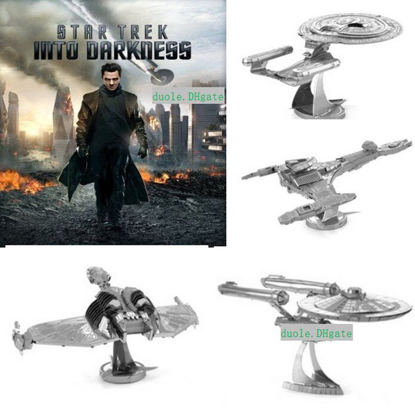 Star Trek DIY 3D Models 4 Styles Metallic Nano Puzzle no glue required For adult Chirstmas gift Free DHL TNT