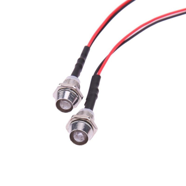 RC Car Accessories 8 LEDs Lamp 5mm Red White Yellow Light for TRAXXAS HSP HPI REDCAT Axial SCX10 Vehicle Parts