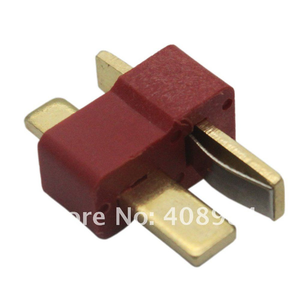 10pairs/lot Deans Style T Plug Nylon T-Connector Golden T Plug T-Plug For RC helicopter RC CAR