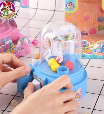 Children's mini hanging candy doll catching the ball small catching music twisted egg clip doll machine girl toys...