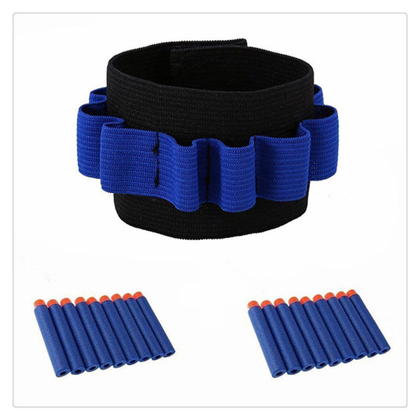 Bullet Dart Ammo Storage Wrist Belt Rubber Band Strap for Nerf Nstrike Blaster Gun More Fun on Playing Games