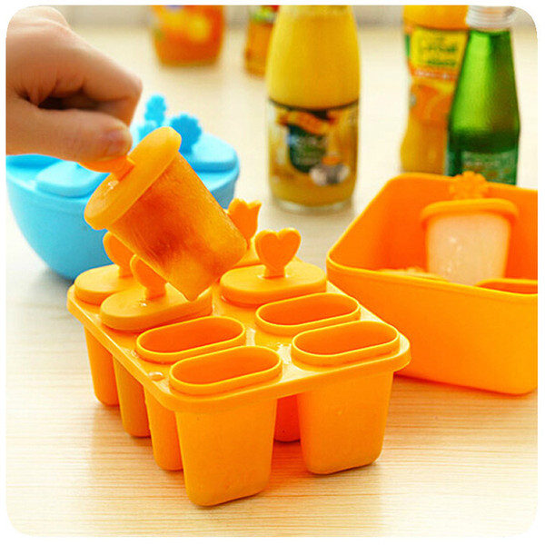 10PCS 8 Cell Frozen Ice Cream Pop Mold Popsicle Maker Lolly Mould Tray Pan Kitchen DIY