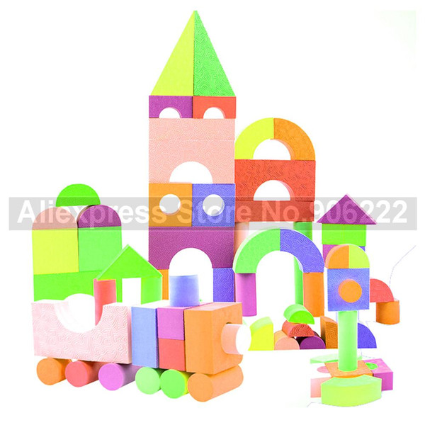 (52 pieces/set) Kids Bubble Toy Non-toxic EVA Foam Building Blocks Educational Toys for Children Birthday Gifts