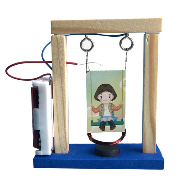 Experiment Toys DIY Handmade Invention Assemble Toys Wood Electromagnetic Science Swing Set Creative Educational Toy