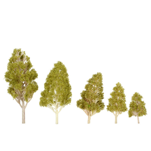 Trees Model 5Pcs/Set Plastic Architectural Model Railroad Layout Garden Landscape Scenery Diorama Miniatures Trees Model