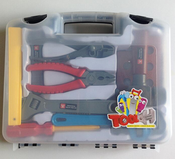 6pcs/lot Axe Ruler Pliers Wrench Hammer Screwdriver DIY Builders toys Construction Toy Early Educational Toy For Kids Hand Tool Toy