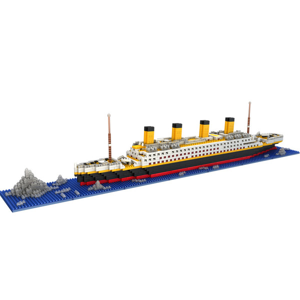 Titanic mini block small particle diamond assembling building blocks children's puzzle toys