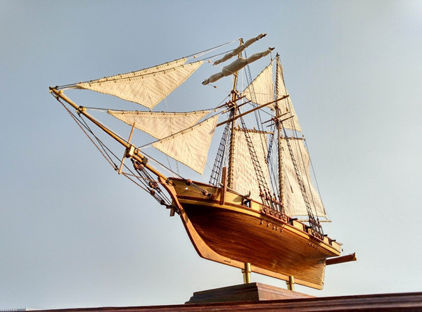 model Free shipping Scale 1/96 Classics Antique wooden sail boat model kits HARVEY 1847 wooden Ship Assembly kit