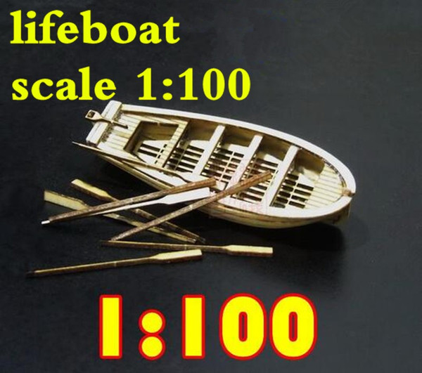 Free shipping Components 1/100 Halcon1840 Mini lifeboat wooden model / finished sail / Brass updates Not include the boat model