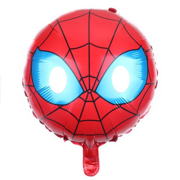 New 18-inch Round Spider superman Aluminum helium foil Balloon Children's Day Party Arrangement Decoration flying Toy Wholesale