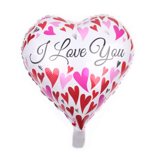 New 18-inch Heart-shaped Love aluminum helium inflatable foil Balloon Wedding love Party Marriage Scene Decoration Balloons