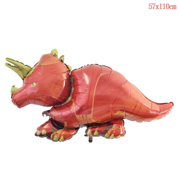 Giant triceratops Dinsaur foil balloon animal toys childrens dinosaur flying toy inflatable helium birthday party decorations balloon