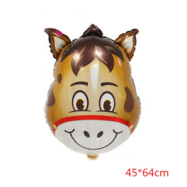 Jungle Animal foil Balloons donkey foil aluminum flying toy Helium Ballon birthday party decoration zoo theme supplies balloons