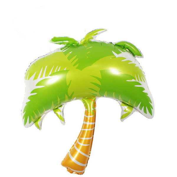 Hawaii Vivid Coconut Tree Balloon Theme Party balloon Beach Aluminum Foil Balloons Party Birthday Decoration Supplies