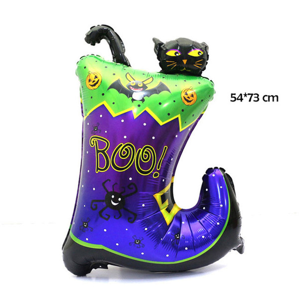 Halloween magic boots cat Balloons Halloween Decorations Foil helium Balloons Inflatable Toys Globos Halloween Party Supplies