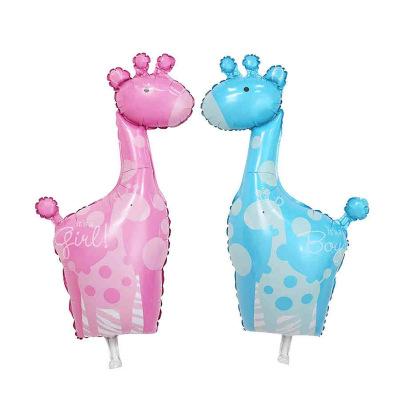 Giraffe Animal Pet Foil flying helium aluminum Balloon for Children kids Toys Wedding Party Birthday Decoration