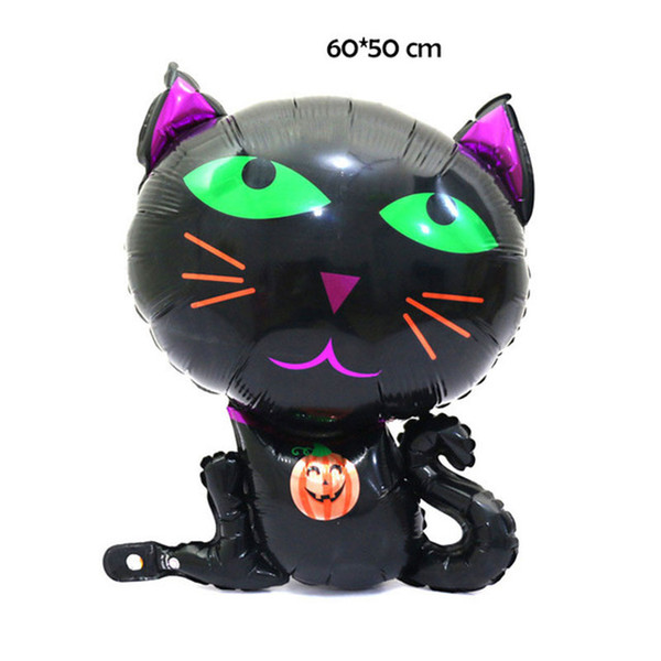 Halloween Pumpkin necklace black cat Balloons Halloween Decorations Foil Balloons Inflatable Toys Globos Halloween Party Supplies