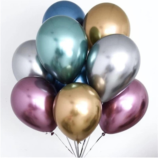 Metal Pearl Latex Balloons 10