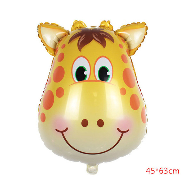 Jungle Animal foil Balloons giraffe foil aluminum flying toy Helium Ballon birthday party decoration zoo theme supplies balloons