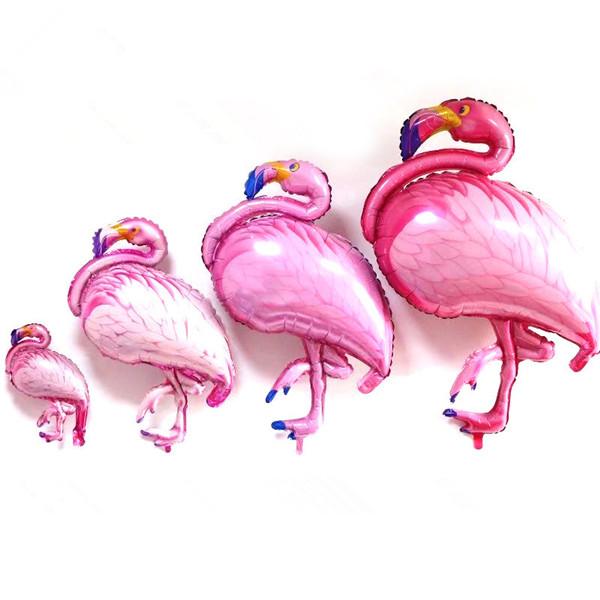 Baby Girl Shower Big Flamingo Foil Balloons Pink Flamingo Party Decoration Kids Birthday Party Helium Ballon Pet Animal