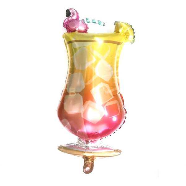 pretty new flying helium decoration Giant Party Balloons cocktail Cup Bottle Shape Foil Inflatable Balloons for Birthday Decor