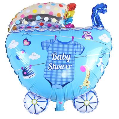 HOT 65*55cm baby car stroller foil balloons for baby shower birthday decoration air globos inflatable classic toys