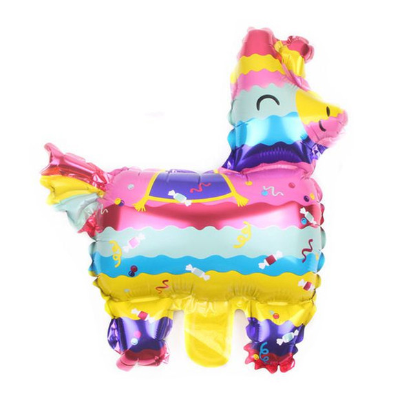 New Mini cartoon film Color alpaca Aluminum inflatable helium foil Balloons Children's Festival Party Decoration Balloon