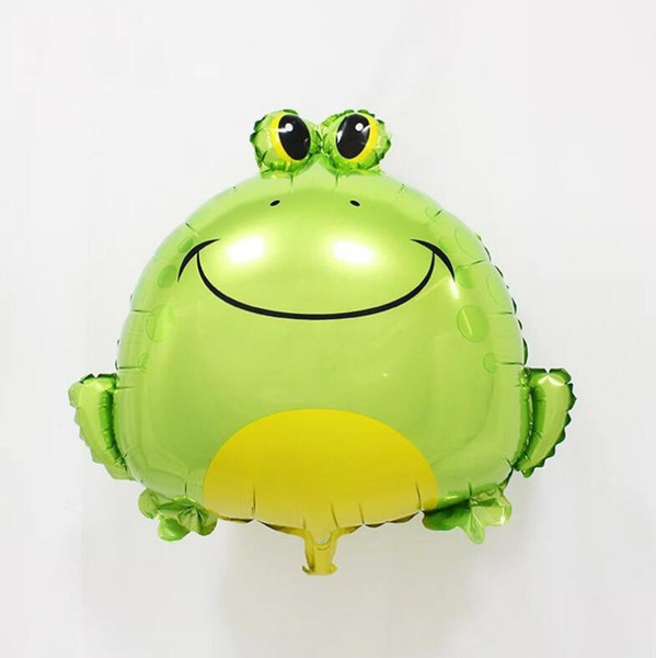 Animal foil helium aluminum flying balloon Cartoon animial frog shape balloons birthday party decoration kids toy